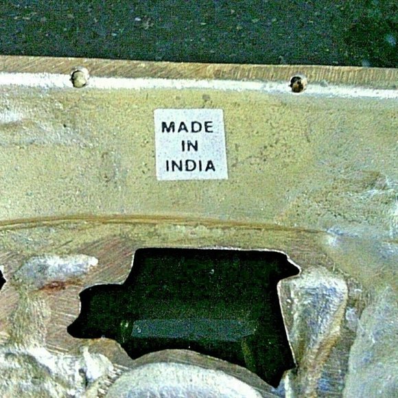 Key Holder Wall Plate 4 Hooks Indian Brass Fighting Figures Warriors Mounted Fix - Picture 15 of 16